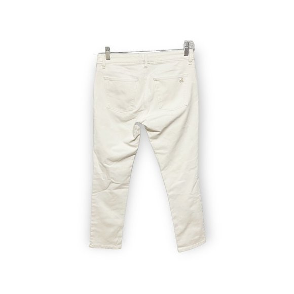 DL1961 size 30 White Mid Rise Straight Jeans - Picture 3 of 7